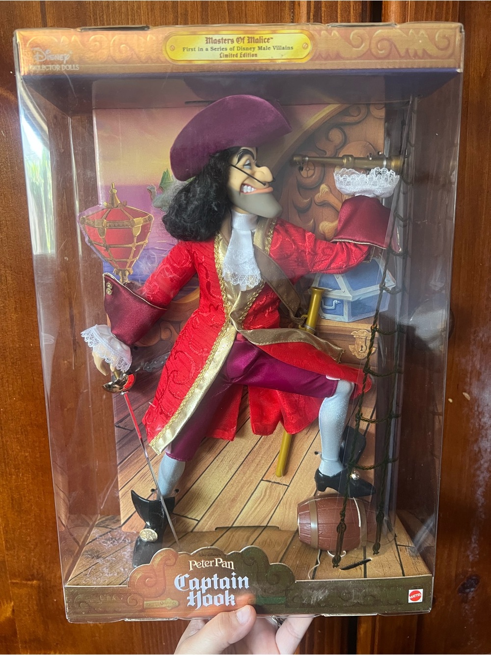 Vintage Disney Peter Pan's Captain Hook Masters of Malice Doll